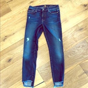 7 for all mankind crop jean